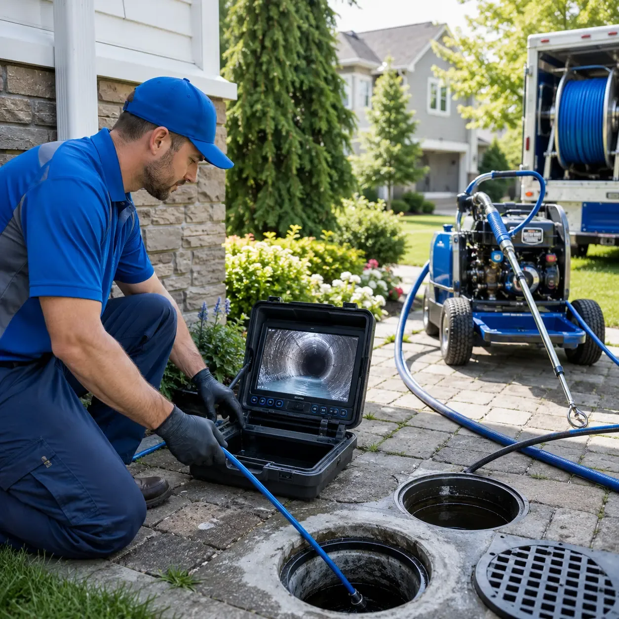 Outdoor drain cleaning professionals serving Marion, PA